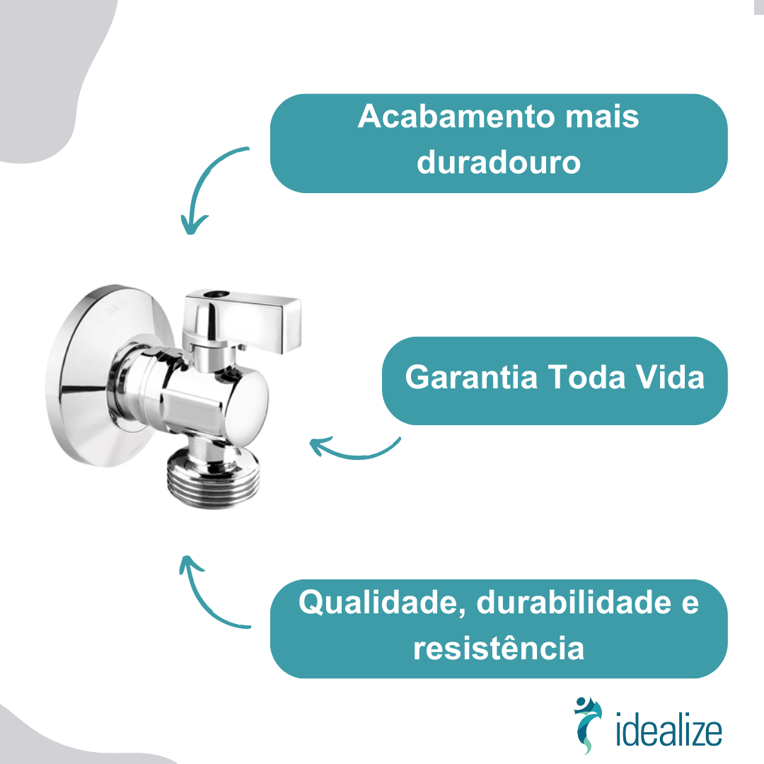 Torneira Esfera Lavanderia P/Máquina De Lavar Roupas/Louças 00784006 Cromado Docol