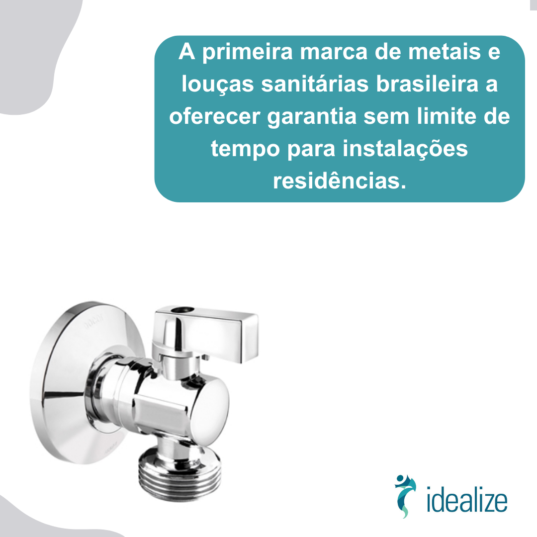 Torneira Esfera Lavanderia P/Máquina De Lavar Roupas/Louças 00784006 Cromado Docol