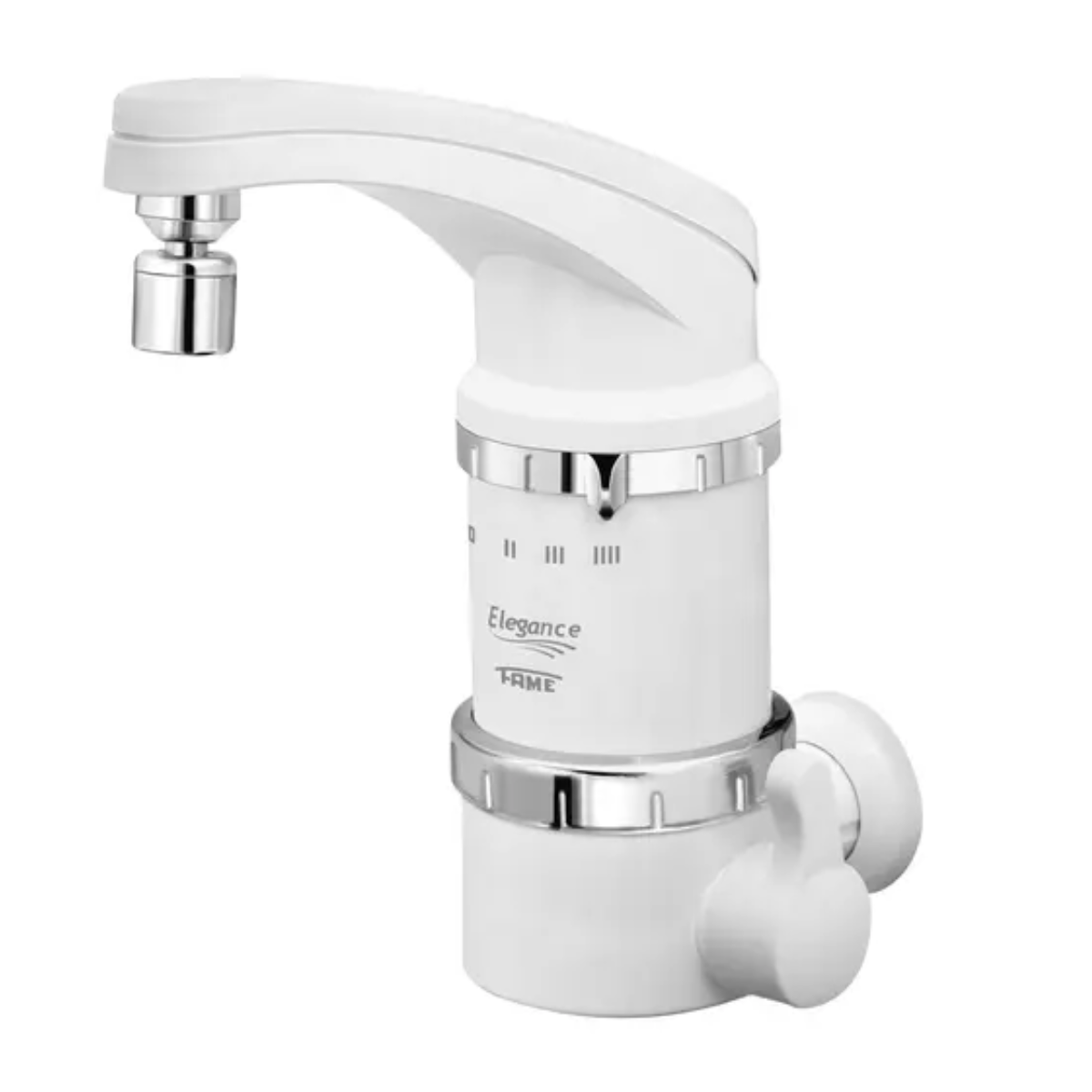 Torneira Elétrica 4T de Parede Elegance 3389 220V 5400W Branco Fame