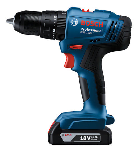 PARAFU/FURADE C/IMPACT C/BAT+MAL GSB 183-LI 18V BOSCH ECOM*