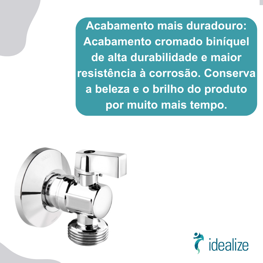 Torneira Esfera Lavanderia P/Máquina De Lavar Roupas/Louças 00784006 Cromado Docol