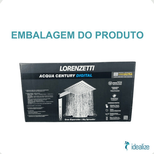 Chuveiro Ducha Acqua Century Digital 127V 5500W Preto Cromado Lorenzetti