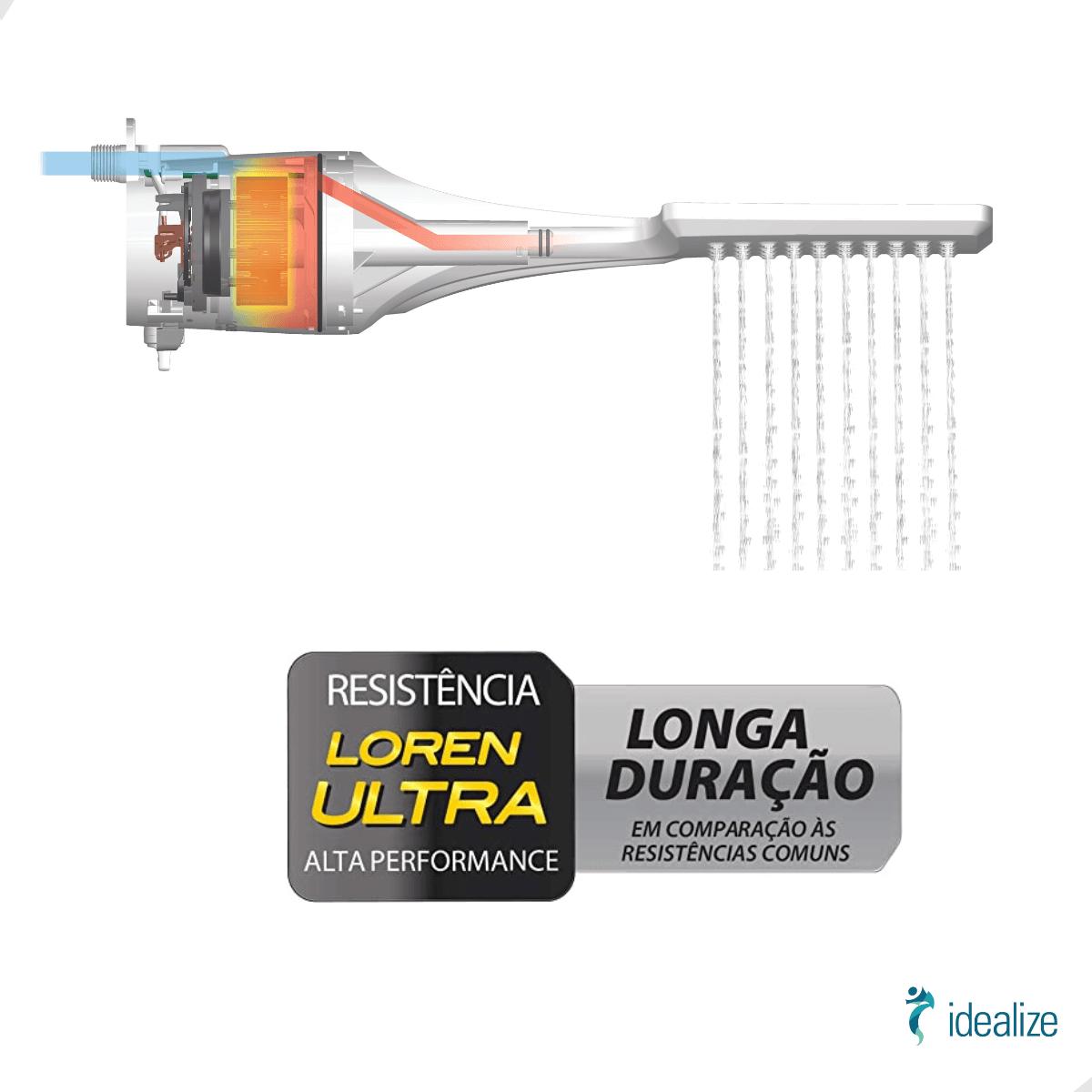 DUCHA ELETRO BRANCO 127V 5500W LORENZETTI LOREN SHOWER