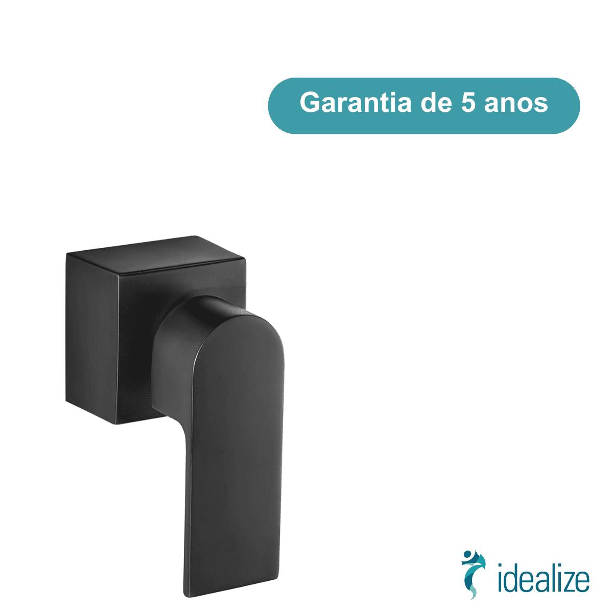 Acabamento Registro Pressão Gaveta 1´´ ½´´ ¾´´ LorenLike 4906 B78 Preto Lorenzetti
