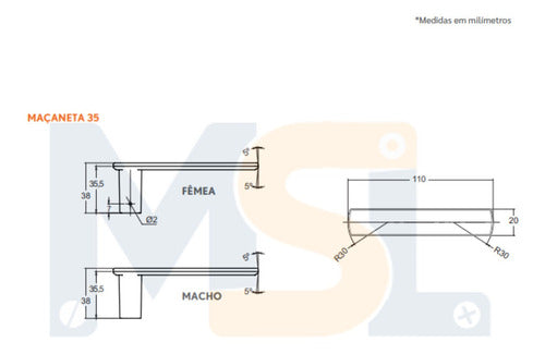 FECHAD EXTERN 803/35 RQ1 PRETO FOSCO STAM ECOM*