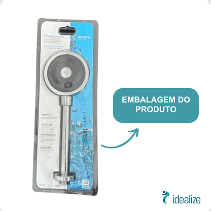 Chuveiro Ducha Redondo Novo Technoshower Cromado 01204806 Docol