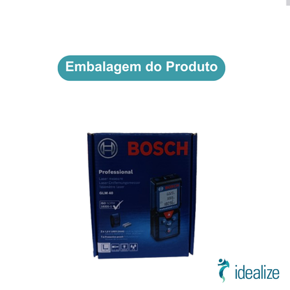 Trena Medidor Laser Professional GML 40 Alcance 40m C/Bolsa Protetora Azul/Preto Bosch