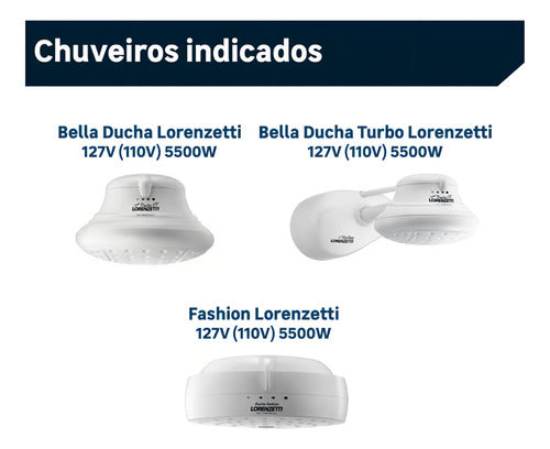 RESIST 3056B BELLA DUCHA 4T/FASHIO 127V 5500W LORENZETTI
