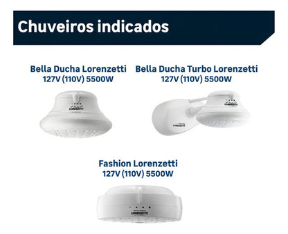 RESIST 3056B BELLA DUCHA 4T/FASHIO 127V 5500W LORENZETTI