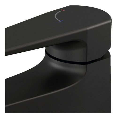 Torneira Misturador Monocomando Para Lavatório Mesa Lift Onix Preto Fosco Matte Docol