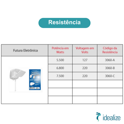 DUCHA ELETRONICA FUTURA 220V 6800W LORENZETTI