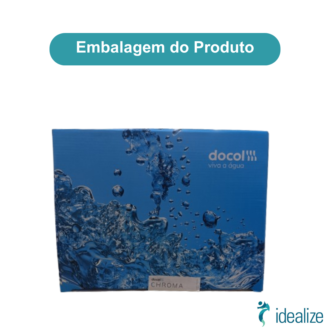 Torneira Misturador Monocomando Para Lavatório Mesa Lift Onix Preto Fosco Matte Docol