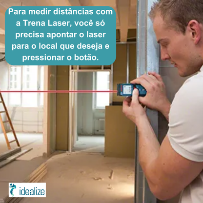 Trena Medidor Laser Professional GML 40 Alcance 40m C/Bolsa Protetora Azul/Preto Bosch