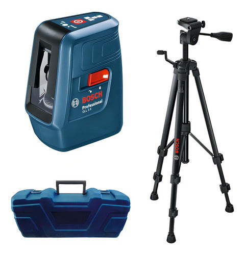 NIVEL LASER C/ TRIPE GLL 3X LINHA CRUZAD 15MT BOSCH ECOM*