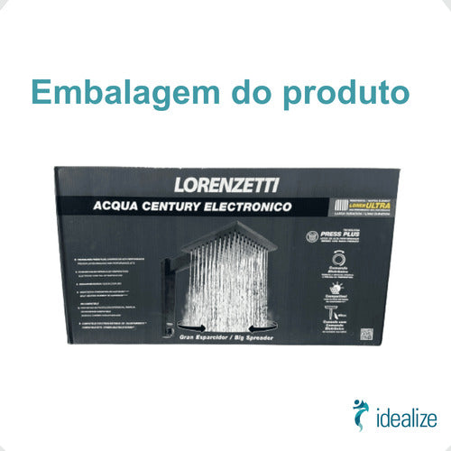 Chuveiro Ducha Eletrônico Acqua Century Branco Matte 127V 5500W Lorenzetti