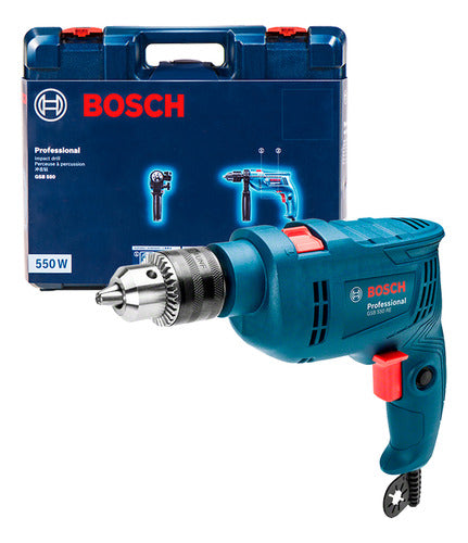 FURADE IMPACT C/MALETA GSB550 RE 550W 127V BOSCH ECOM*