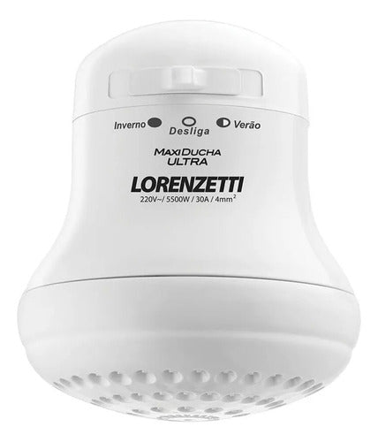 DUCHA S/CANO ULTRA BRANCO 127V 5500W LORENZETTI MAXI DUCHA
