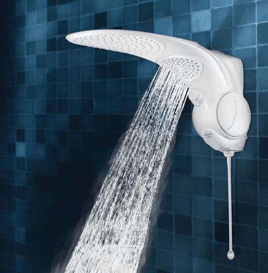 DUCHA TURBO MULTI REDOND BRANCO 220V 7500W LOREN DUO SHOWER*