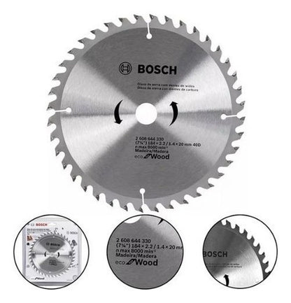 DISCO SERRA CIRCUL D184X40T BOSCH*