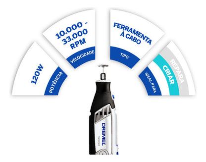 MICRO RETIFI 3000 220V 31 AC LATA BOSCH DREMEL ECOM*
