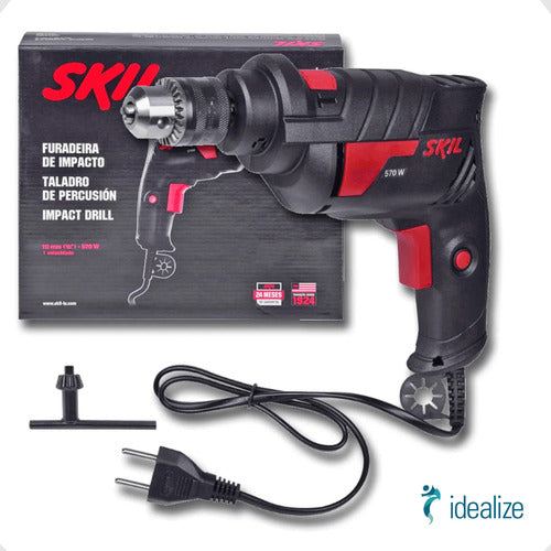 FURADE IMPACT 6600 PRETA 10MM 127V 570W BOSCH SKIL