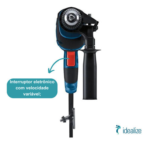 FURADE IMPACT GSB16 RE 850W 220V + MALETA BOSCH ECOM*