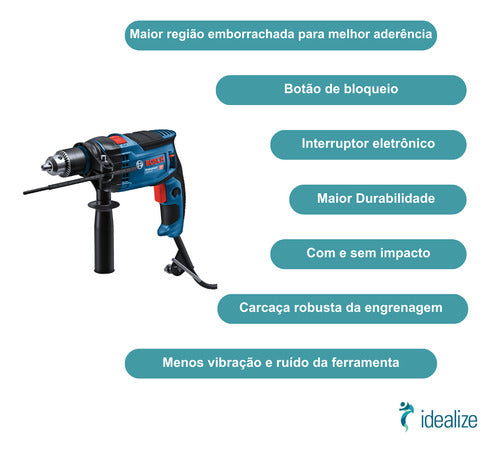 FURADE IMPACT GSB16 RE 850W 220V + MALETA BOSCH ECOM*