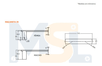 FECHAD EXTERN 803/35 RQ1 PRETO FOSCO STAM ECOM*